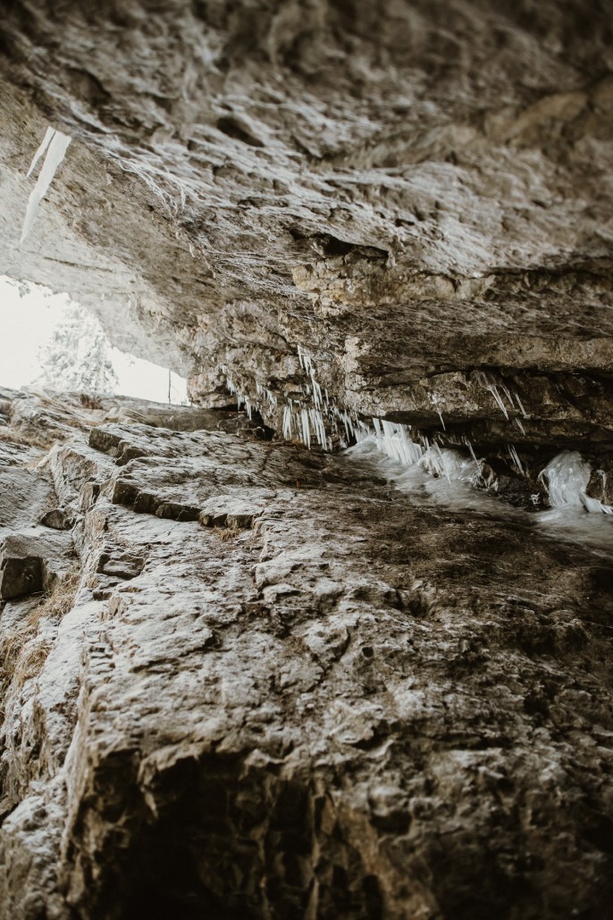 Ein Familienwochenende in Oberstdorf Kleinwalsertal Breitachklamm Felsspalte-min